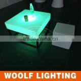 Super Modern Design Hotel Leisure Time LED Colourful Glorious Square Coffee Table Tea Table thumbnail-2