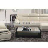 White Color Genuine Leather Sofa Set | Living Room Sofa Made in Leather or Fabric B400016 thumbnail-1