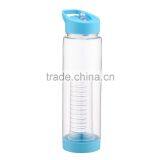 NO BPA Flip-top Leak Proof Infuser Fruit & Veggie Infusion Sports Water Bottle, 24 Oz thumbnail-2