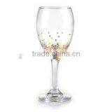 High Quality Wine Glass and Water Glass Set With Golden Decal thumbnail-3