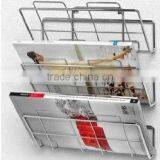 Metal 3-Tier Wall-Mount File Holder and Magazine Rack thumbnail-1