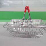 Red Steel Mini Shopping/Supermarket Basket thumbnail-1