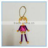 Wholesale Good Quality Handmade Beautiful Couples Sexy Girl and Boy Metal Pendant Key Chains thumbnail-5
