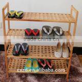 Modern Design Four-tier Walnut Shoe Rack thumbnail-1
