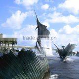 Large Outdoor Copper Sculptures Bronze Swordfish Fountain for Sale thumbnail-2