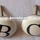 Latest Design Fine Hand Painted Alphabetic Door Knobs thumbnail-2