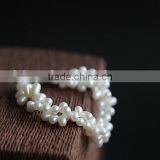Wholesale 7-8 mm White Rice Shape Freshwater Pearl Bracelet thumbnail-3