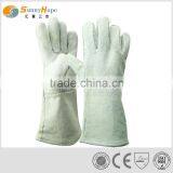 35cm Cowhide Leather Long Welding Gloves thumbnail-1