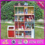 2016 New Design Children Big Wooden Toy Fire Station for Sale W06A138 thumbnail-1