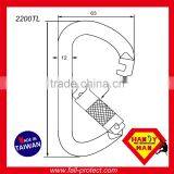 Steel Stainless With D Type Twist Lock Rescue Carabiner Hook thumbnail-2