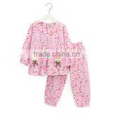 New Design 100% Cotton Pajama Sleepwear for Children,flower Printing Fabric for Pajama Children thumbnail-6
