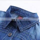 Baby Girl Denim Dress Children Jeans Frocks Designs 7 Minutes of Sleeve Cowgirls Dresses thumbnail-3