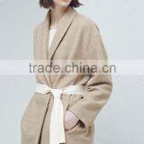 High Quality Ladies Side Pocket Long Sleeve Cheap Warm Cotton Coat thumbnail-2