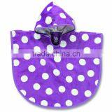 Kids Soft Cotton-velvet Hooded Beach Towel Poncho Towel thumbnail-1