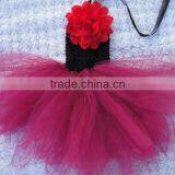 Fancy Dresses for Baby Girl Baby Girls Mini Skirt Crochet Top Tutus With Flower thumbnail-5