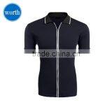 2017 Casual Business Polo t Shirts Wit Zipper thumbnail-1