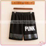 2015 Best Sell With Leather Rivet Design Wholesale Custom Hip Hop Pants for Men thumbnail-1