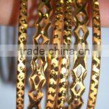 Set of 6 GOLD PLATED INDIAN BRACELET BANGLES KADA #D28 thumbnail-1