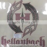 custom all kinds of text and patterns hot fix rhinestone made in china
