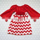 Wholesale Girls Chevron Dress Toddler Girl Dresses Simple Dress For Kids thumbnail-4
