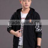 Wholesale Creative Design Eco-friendly Good Quality Eco-friendly Breathable Anti-wrinkle Cute Man Hoodie Zipper CVC(65/35) thumbnail-1