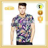 Custom All Over Sublimation Printing Floral t Shirts for Men
