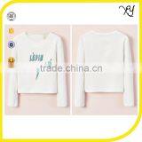 Custom Thin Cotton t Shirt Design Wholesale T-shirts Crop Top Women thumbnail-1