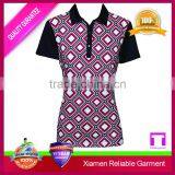 Pique Polo Shirt for Laday, Women Plain Polo Custom Clothing Manufacturers Wholesale thumbnail-2