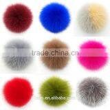 Multicolor Genuine Fox Pom Poms With 12cm thumbnail-1