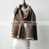 Luxury Brand Fashion Plaid Women Winter Scarf Design Acrylic Cashmere Shawls Big Size Scarves Cape Lady's Poncho thumbnail-5