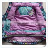 CHILDREN KID GIRL'S CUTE PRINT PUFFY HOODED SKI JACKET thumbnail-3