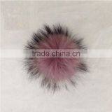 Myfur 14-15cm Big Solid Color Pom Poms Raccoon Fur DIY Pompom for Baseball Cap thumbnail-5