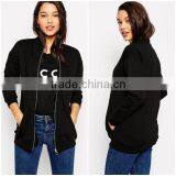High Quality Stand Collar Long Sleeve Jersey Fleece Jacket for Women thumbnail-1