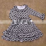 new baby 2017 boutique girl spring clothes new summer new print kids girl clothes
