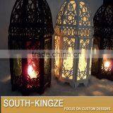 Colorful/Transparent Glass Metal Candelabrum thumbnail-2