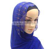 Hot Sale Muslim Chiffon Hijab Scarf With Glitters and Rhinestone Women Fashion Headscarves thumbnail-2
