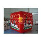 Red Inflatable Advertising Cube Balloon With Full Digital Printing for Opening Event thumbnail-1