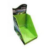 Laminating longlasting printing green Cardboard Counter Display for products promotion