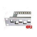 1U 24 Port Stainless Steel Rj45 FTP Rack Mount Patch Panel With Krone IDC