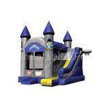 Funny 0.55mm PVC tarpaulin Jungle Inflatable Bounce House With Slide