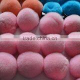 SJ748-01 2016 New Design Pom Pom Fur Balls Genuine 8cm Real Rabbit Colorful Fur Ball Pom thumbnail-1