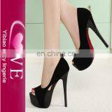 Latest Europe Fish Mouth Waterproof Color Matching High Heel Shoes thumbnail-2
