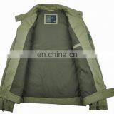 Mens Spring Slim Fit Handsome Military Style Denim Embroidery Bomber Jacket thumbnail-2