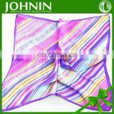 100% Silk colorful Square custom Women's Bandana