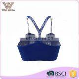 Newst Line Weaving Small Flower Shoulder Strap Cross Lady Camisole thumbnail-3