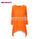 Tailor-Cut Bottom Lace Mesh Women Summer Tunic Short Dress thumbnail-2