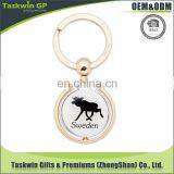 Customized Key Chains Printed Horse Photo Metal Keychain for Promotion