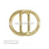 New Design Antique Brass Handbag Shoes Round Metal Slide Bar Buckles thumbnail-5