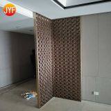 Factory Wholesale Golden Color Room Divider Decorative Laser Cut Metal Screen thumbnail-1
