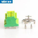 Yellow-green Ground Terminal Cable Connector DIN Rail Terminal USLKG2.5 thumbnail-5
